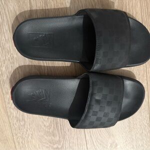 Black Vans Slide Sandals